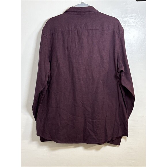 Treasure & Bond Nordstrom Trim Fit Men's Button-Down Shirt Burgundy Size XL NWT - Picture 2 of 6